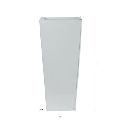 22" Decorative Metal Tower Vase - Tampa Home & Garden Store