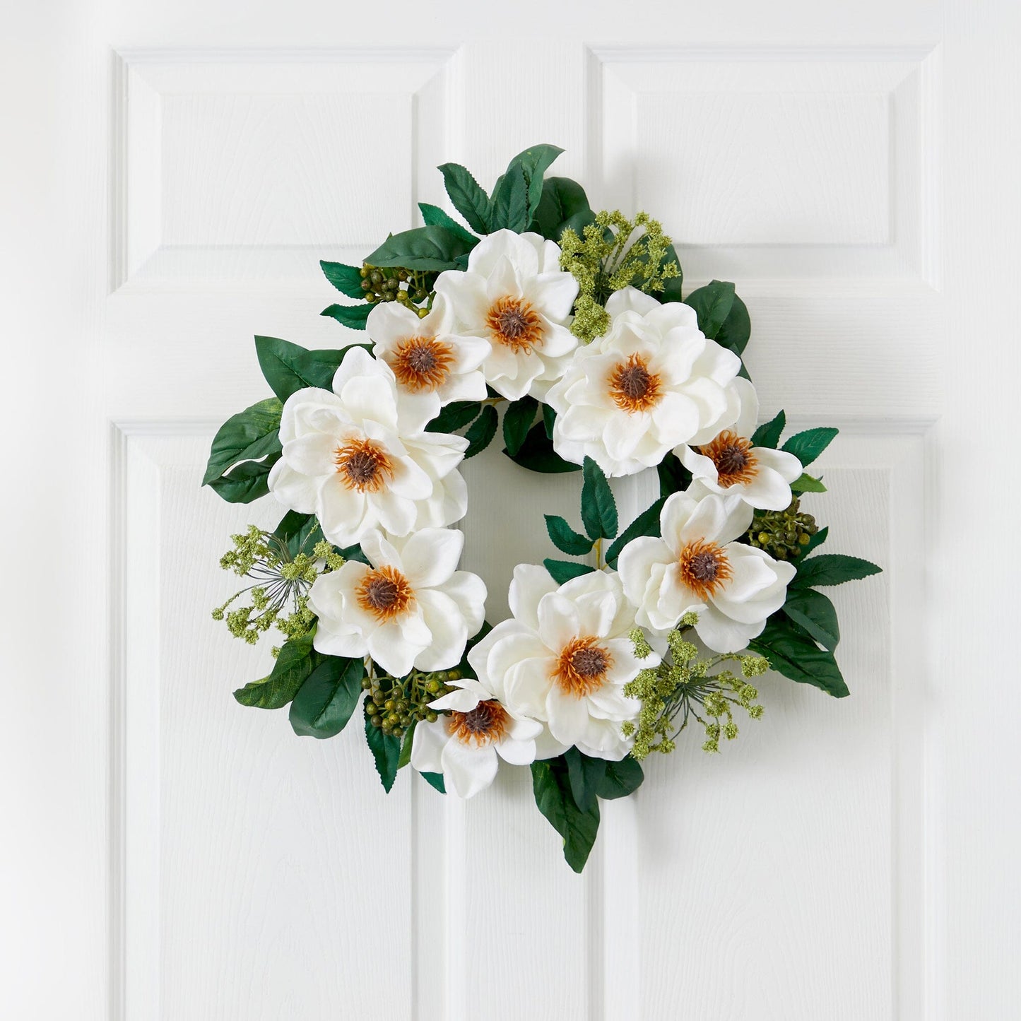 22" Magnolia Wreath - Tampa Home & Garden Store