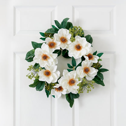 22" Magnolia Wreath - Tampa Home & Garden Store