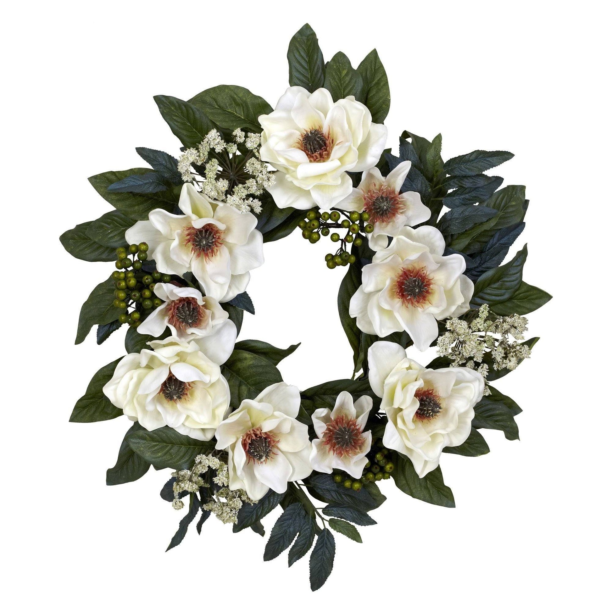 22" Magnolia Wreath - Tampa Home & Garden Store