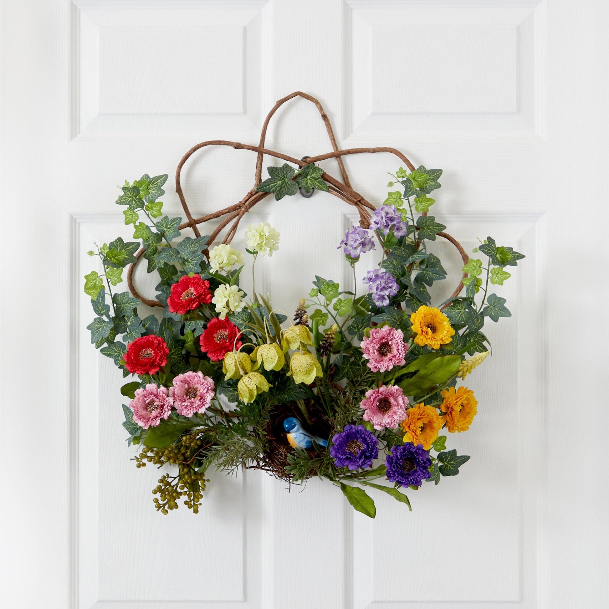 22” Spring Floral Wreath - Tampa Home & Garden Store