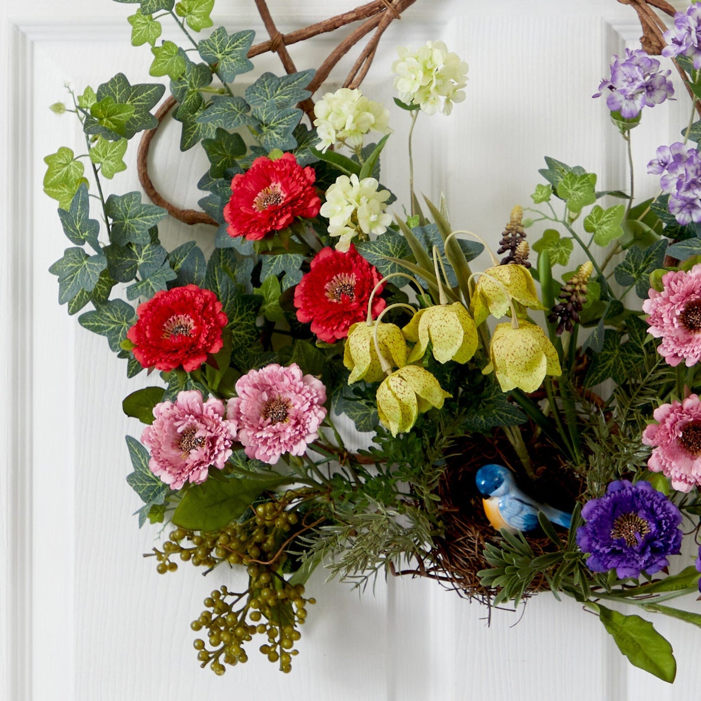 22” Spring Floral Wreath - Tampa Home & Garden Store