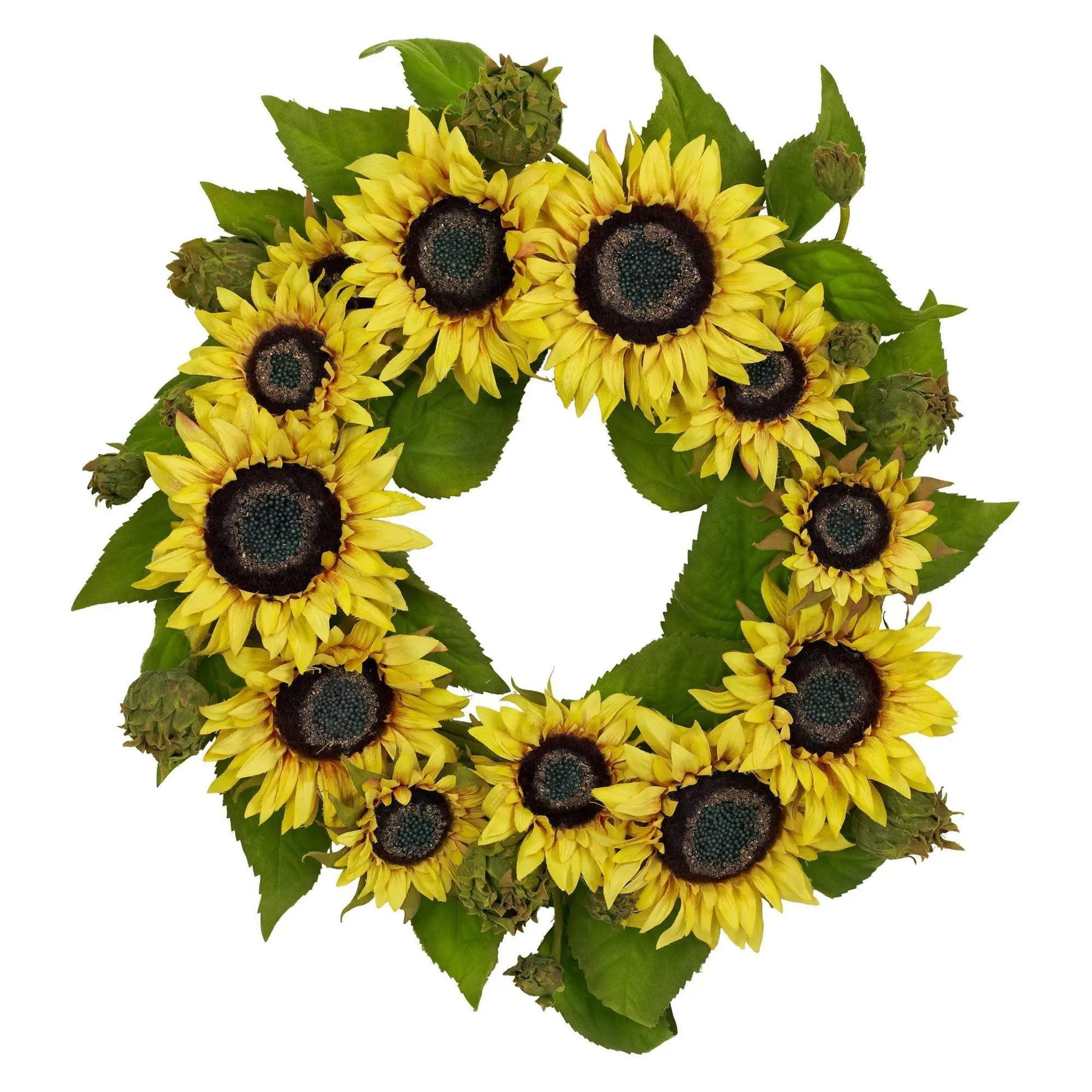 22" Sunflower Wreath - Tampa Home & Garden Store