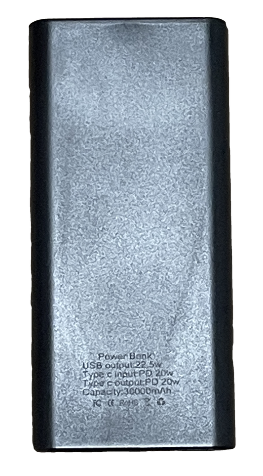 Fast 22.5W USB Slim Charger River Country Gear, silver metal body with black edges on Tampa Home & Garden Store