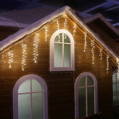 220-Light Starburst Warm White LED Icicle Light Set - Tampa Home & Garden Store