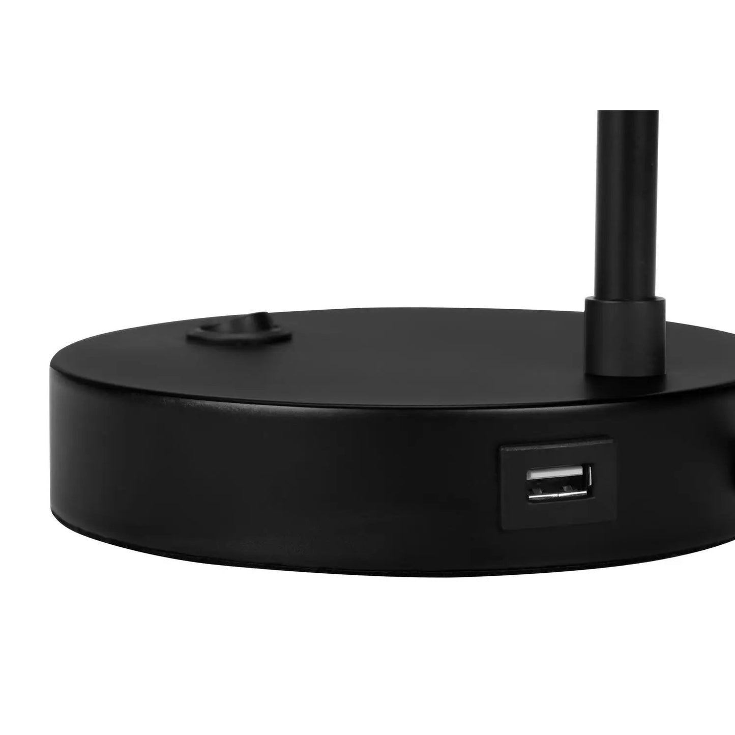 Table lamp by Unique Piece Furniture, black base with USB port and tall stem, modern design on Tampa Home & Garden Store