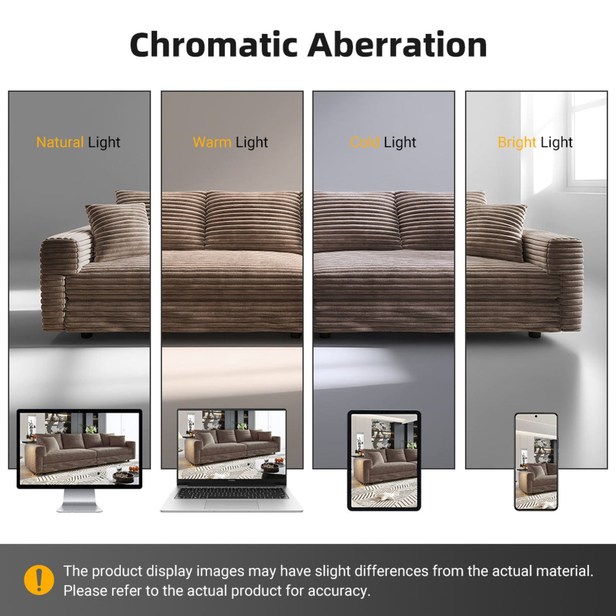 Deep Seat Sofa Bed With Ottoman and Soft Pillows