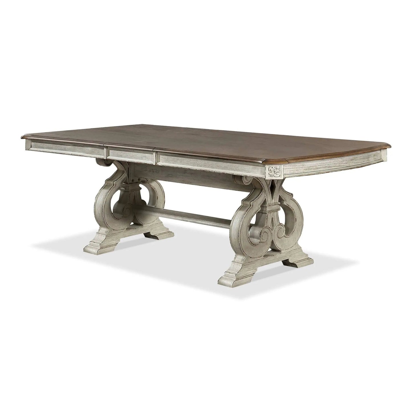 Rustic Dining Set Table and Upholstered Chairs