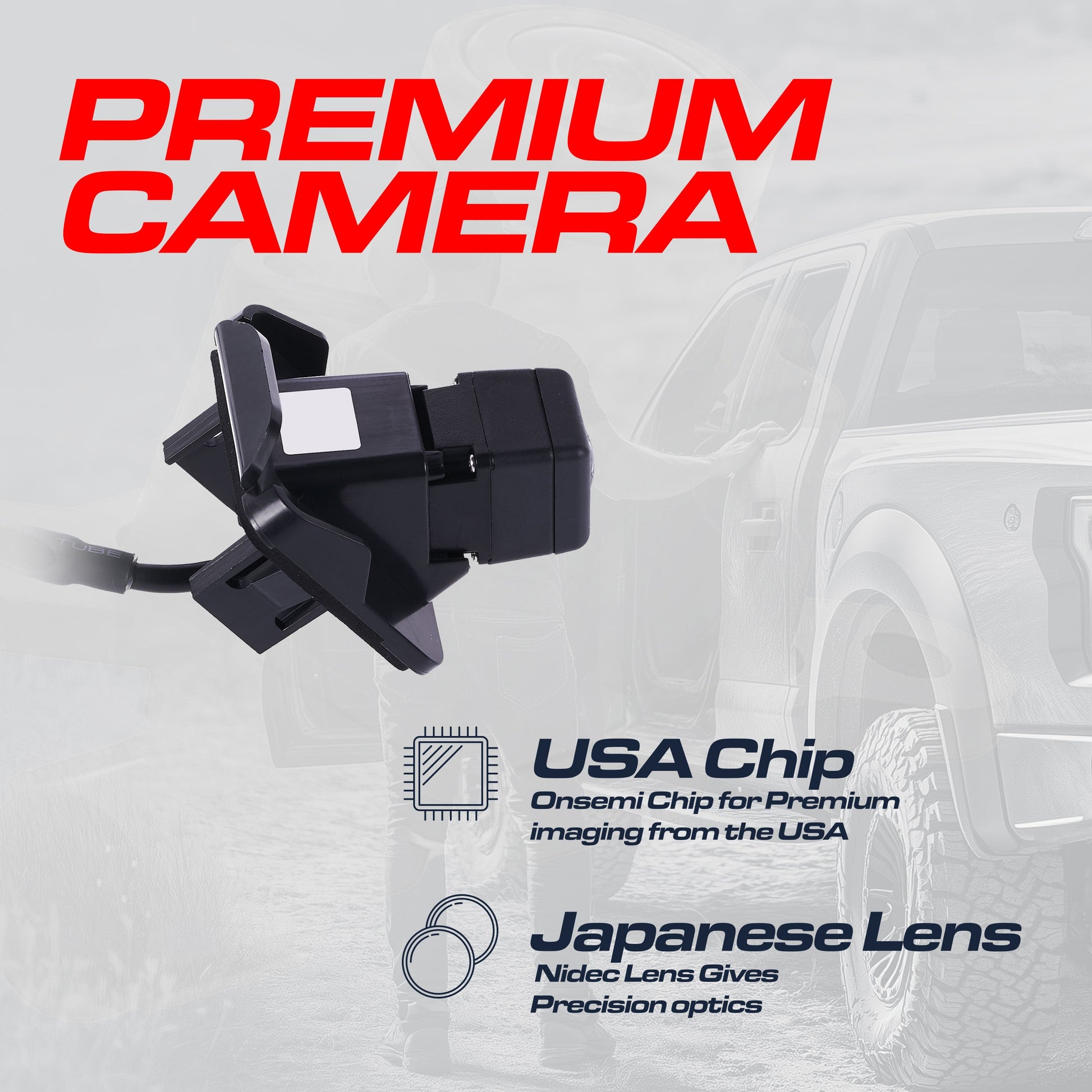Master Tailgaters Mazda 3 hatchback OEM backup camera with mounting bracket on Tampa Home & Garden Store