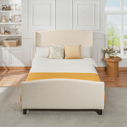 Sturdy Platform Bed Frame and a Padded Headboard