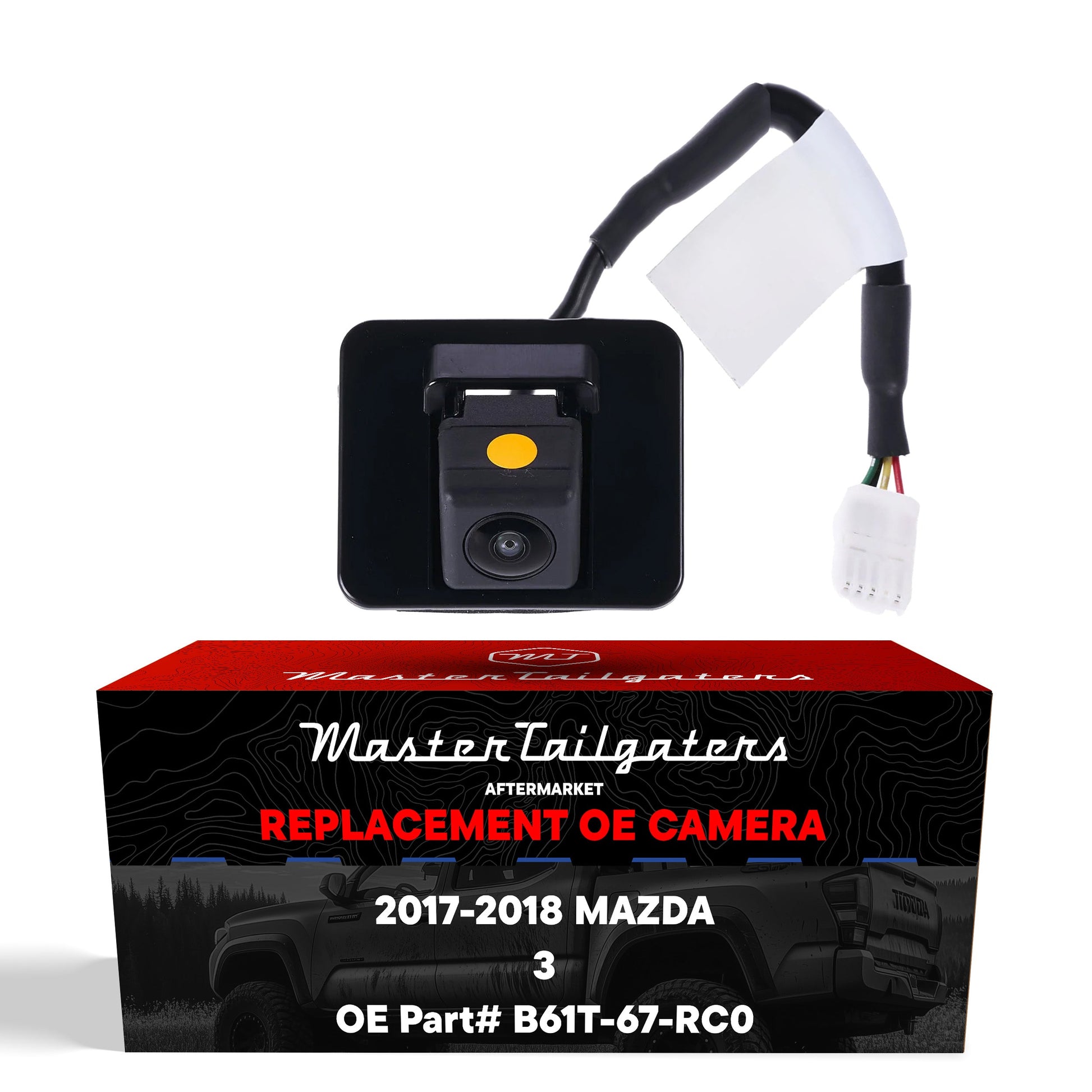 Backup camera for Mazda 3 2017-2018 OEM replacement by Master Tailgaters, black housing on Tampa Home & Garden Store