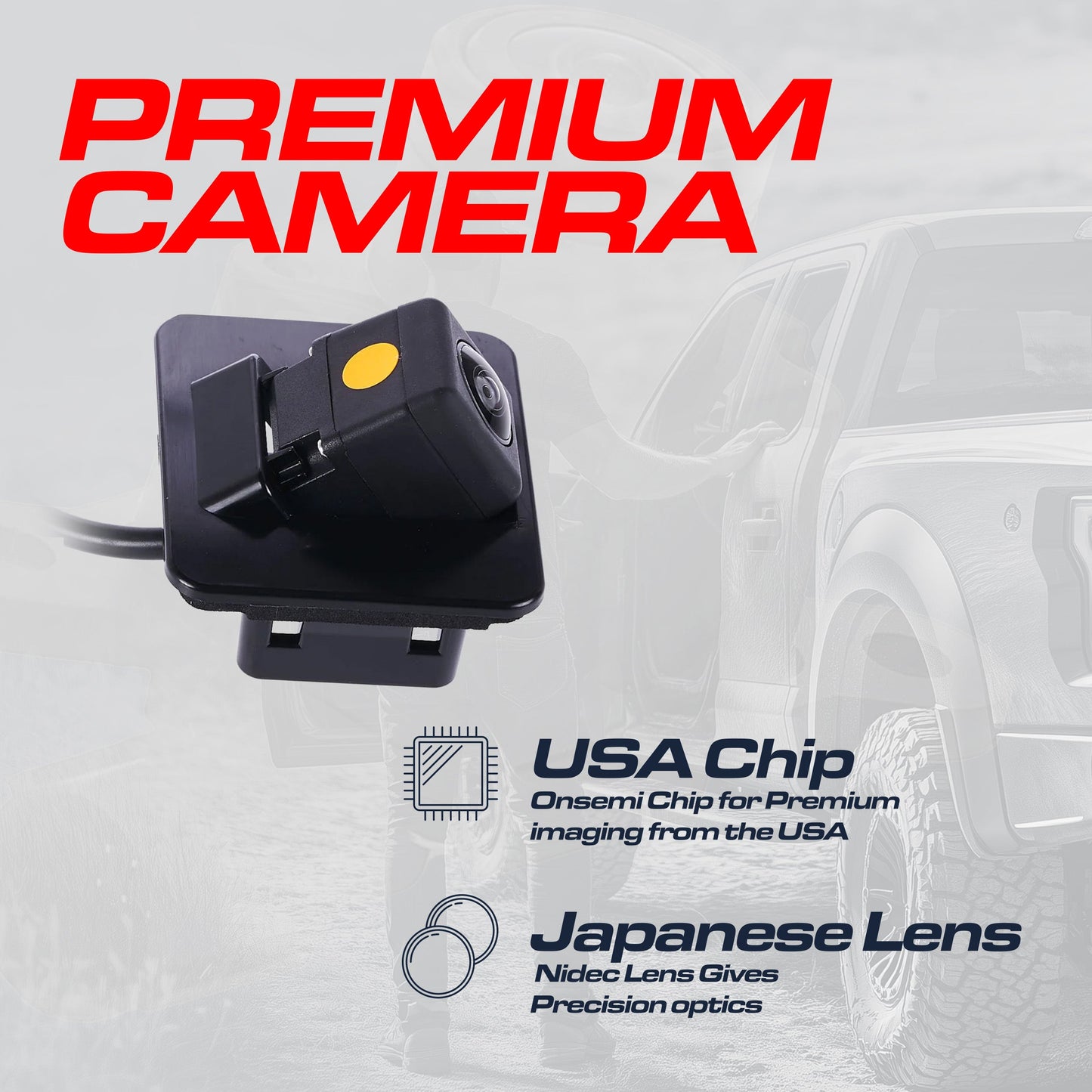 Backup camera for Mazda 3 (2017-2018) OEM replacement by Master Tailgaters, black housing on Tampa Home & Garden Store