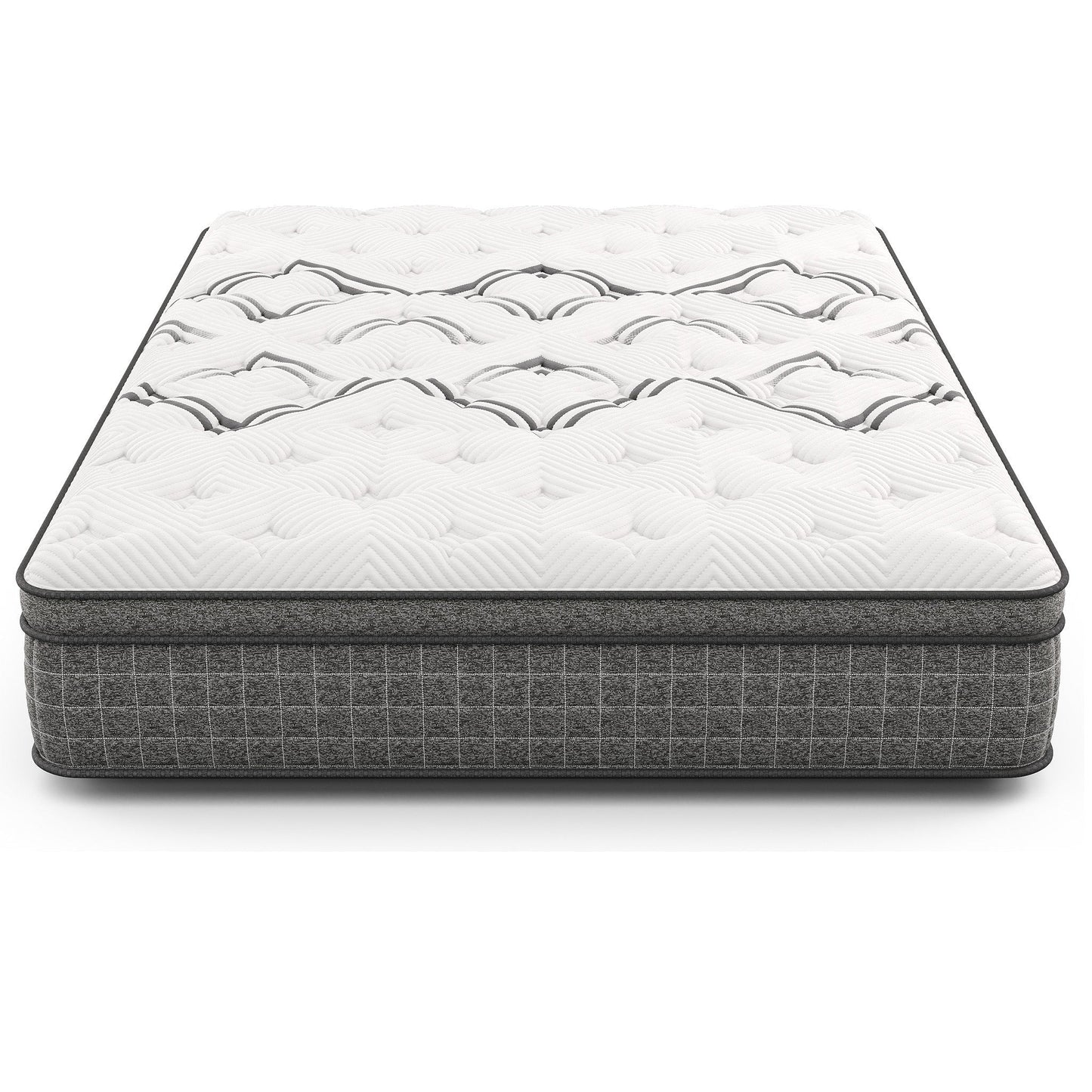 Diamond Soto Cooling Copper Hybrid Mattress Twin by HouseOfZazla with top and gray base on Tampa Home & Garden Store