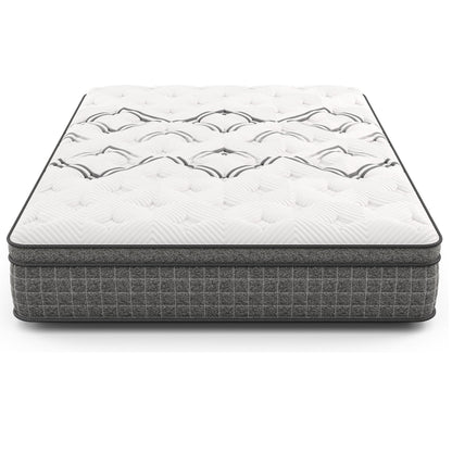 Diamond Soto Cooling Copper Hybrid Mattress Twin by HouseOfZazla with top and gray base on Tampa Home & Garden Store