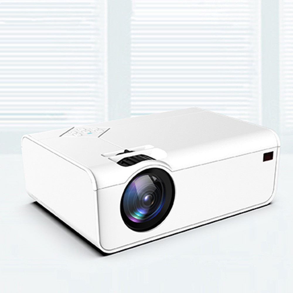 Home Office Android Smart HD Micro Joy Projector, white compact unit with large front lens on Tampa Home & Garden Store