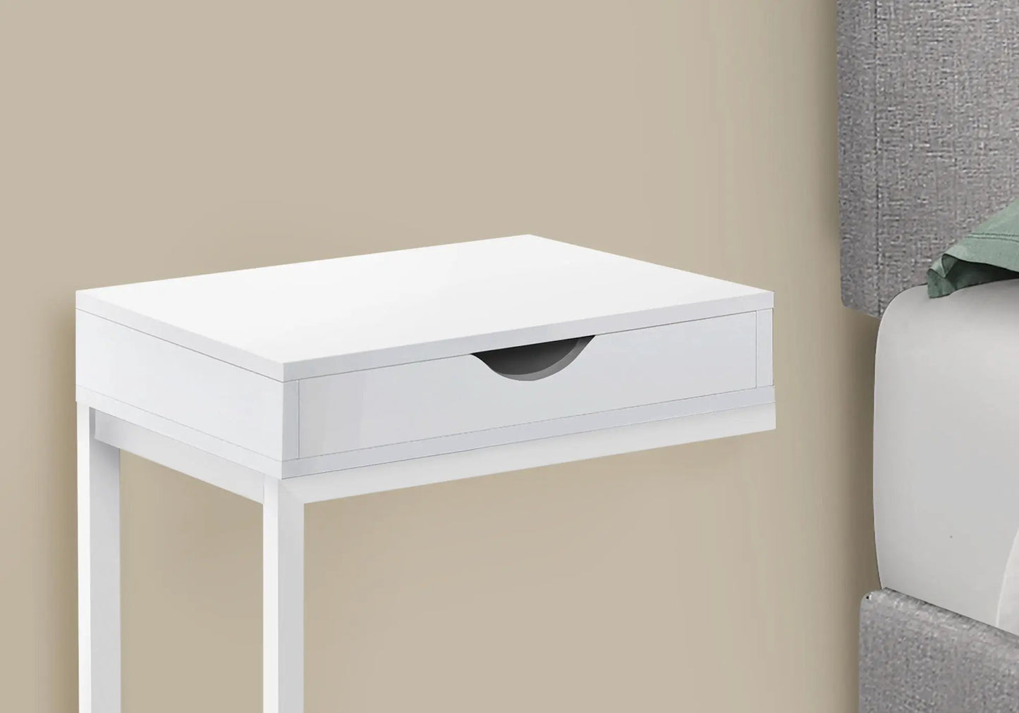 Accent Table C Shaped Contemporary Elegant Design