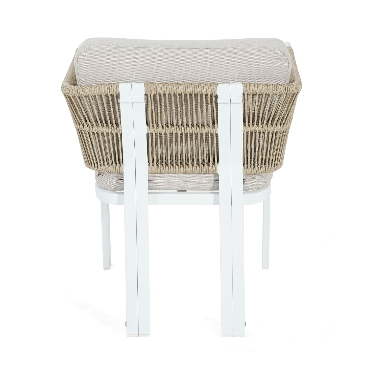 Durable Aluminum Outdoor Dining Chairs Set of Two