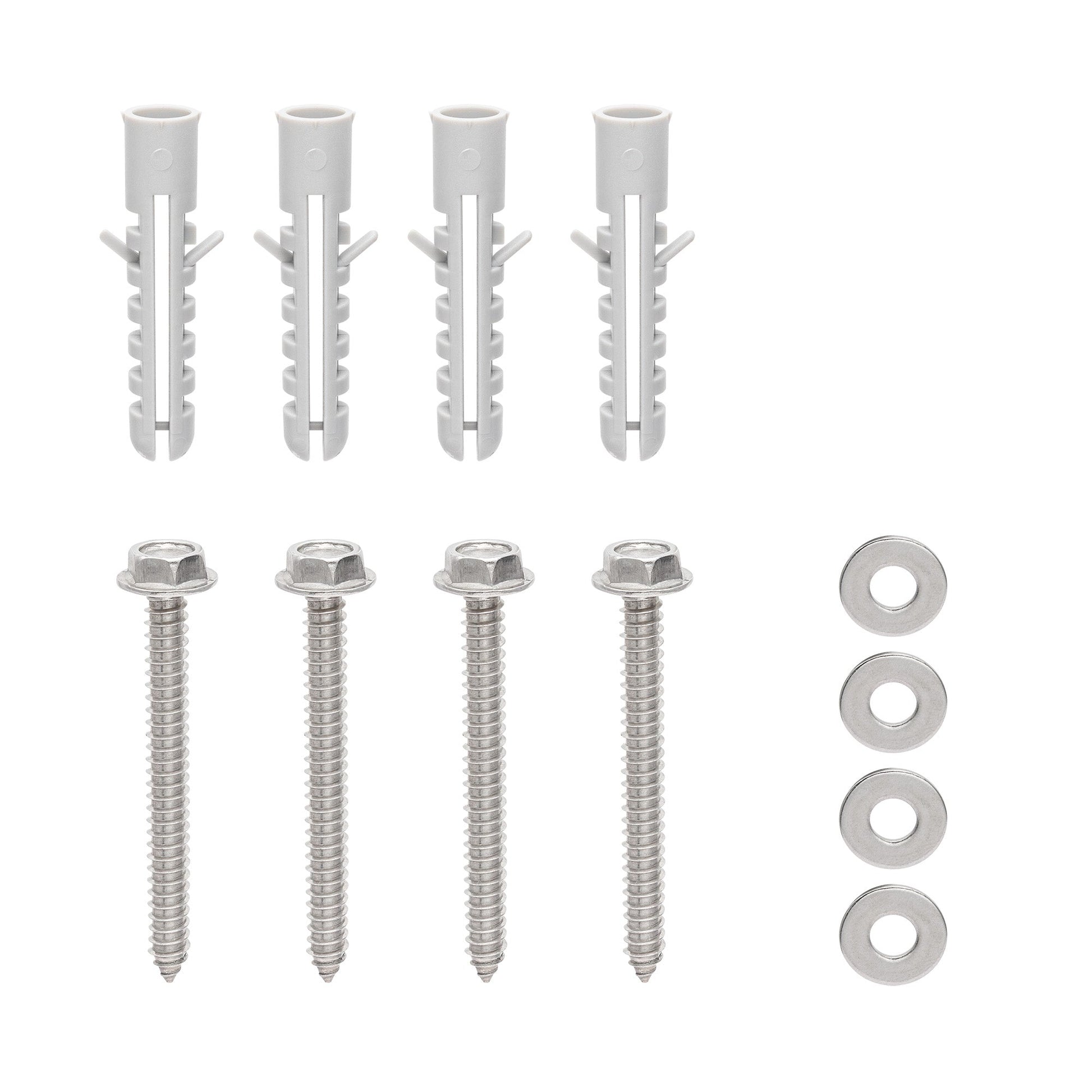 Hose reel hardware pack 22517 Orbit Irrigation four white plastic guides with screws and washers on Tampa Home & Garden Store