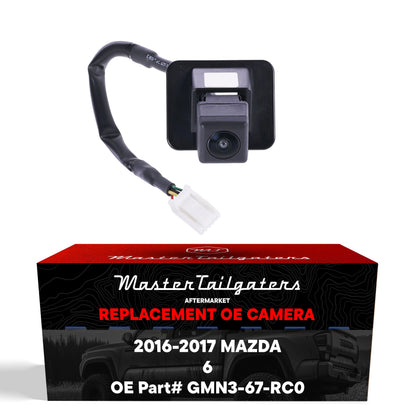 Mazda 6 2016-2017 OEM backup camera GMN3-67-RC0; Master Tailgaters black housing with harness on Tampa Home & Garden Store