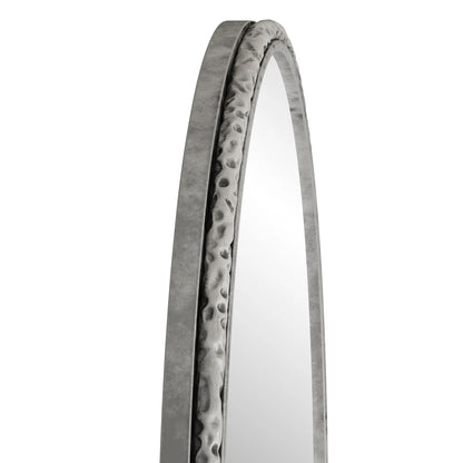 Arched wall mirror with silver frame and shatterproof glass on Tampa Home & Garden Store