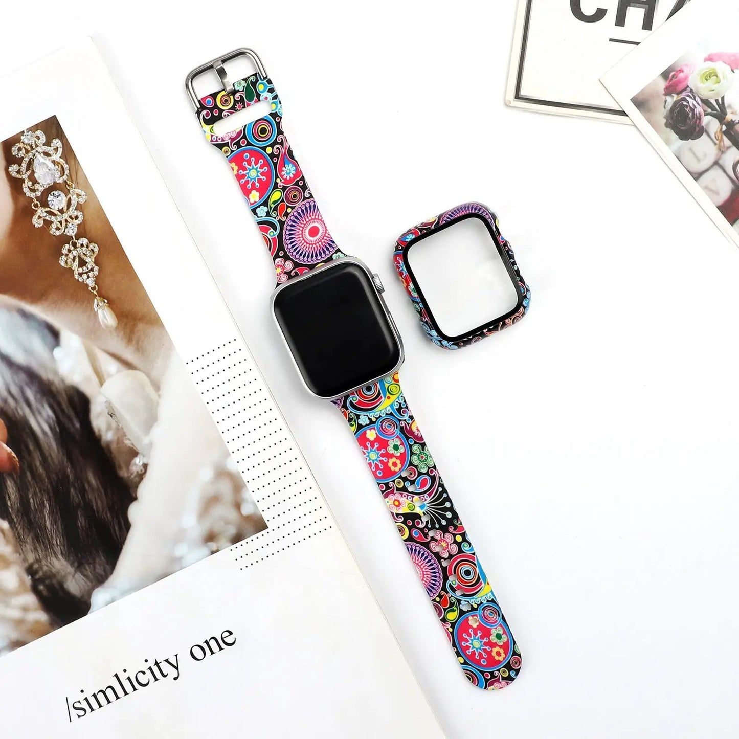 Trendy Silicone Watch Strap for Apple Watch
