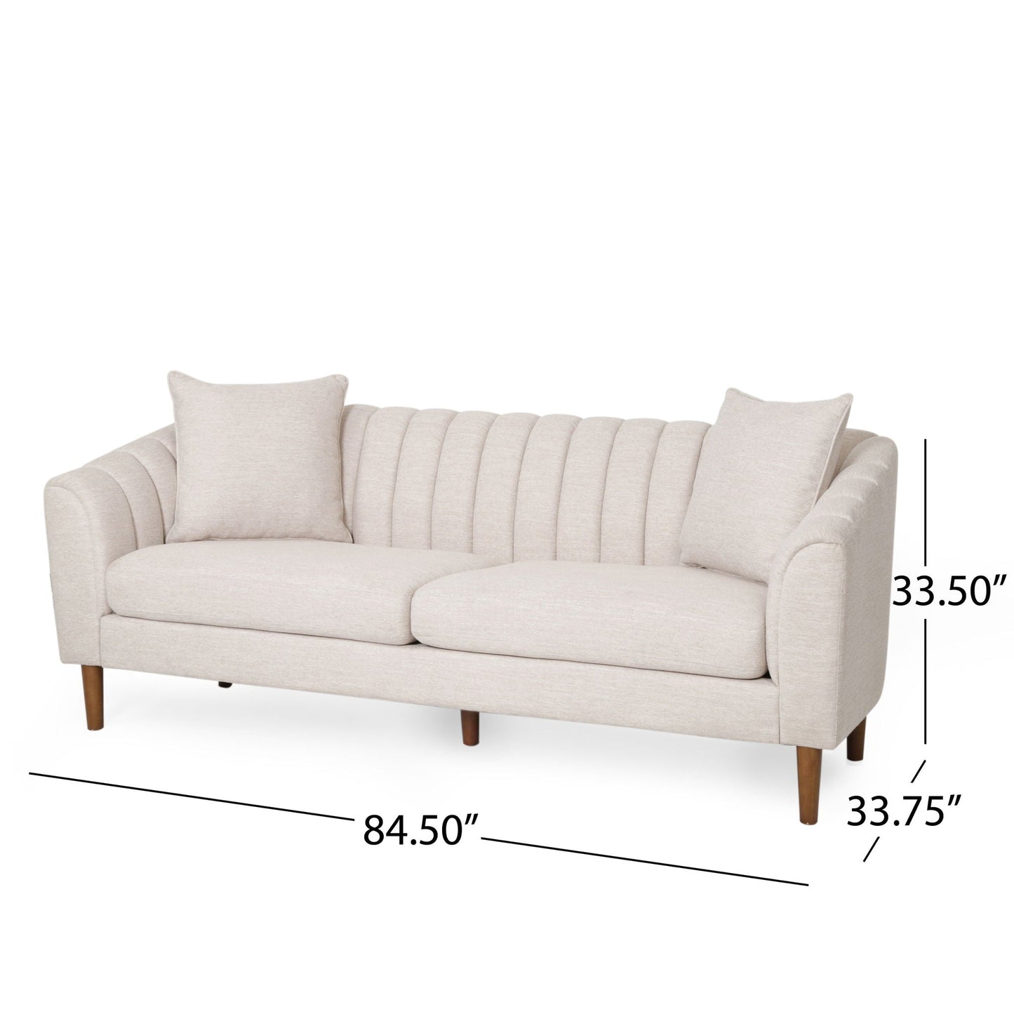 Contemporary Three Seater Sofa with Button Stitch