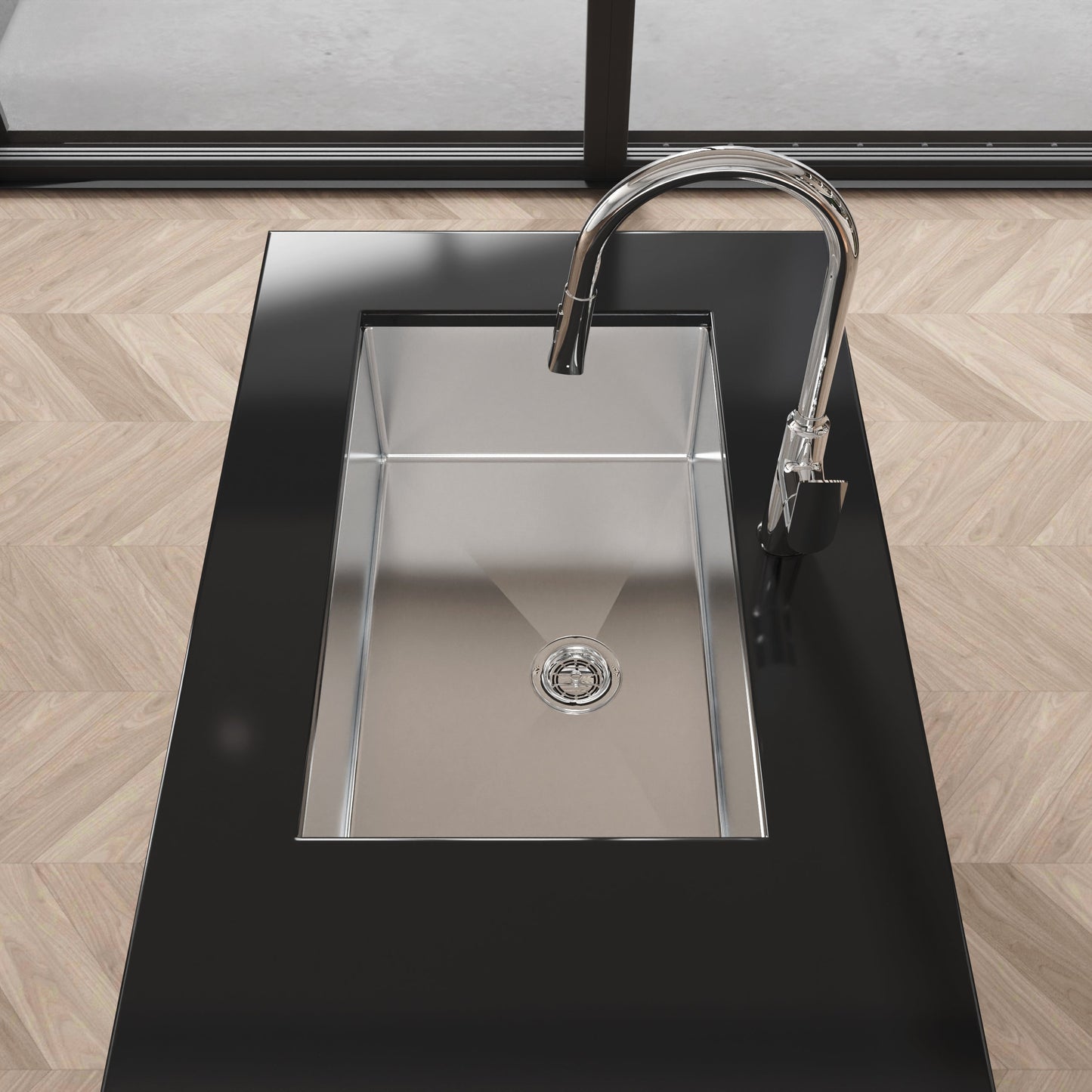The Single Bowl Stainless Steel Kitchen Sink