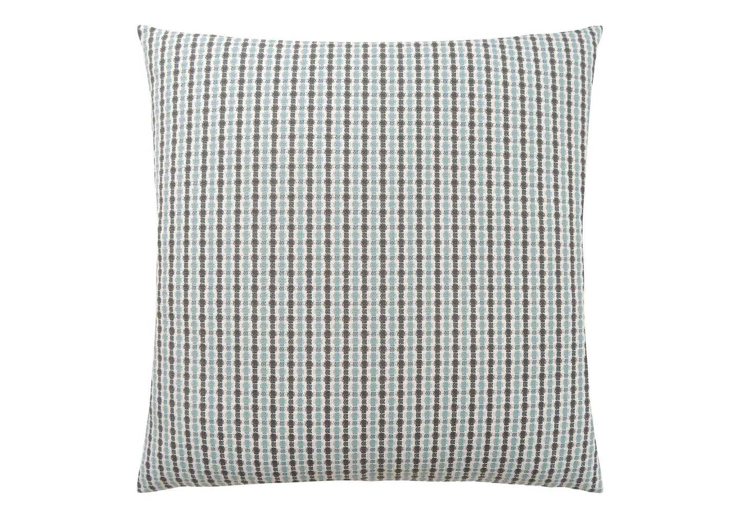 Square throw pillow with blue gray striped weave insert included hypoallergenic on Tampa Home & Garden Store