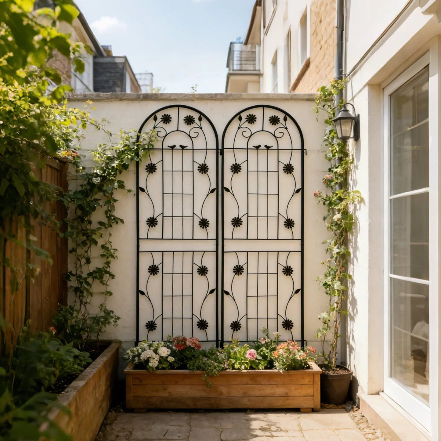 Metal Garden Trellis for Climbing Plants Outdoor