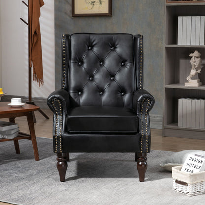Comfortable and Modern Armchair With Wood Legs