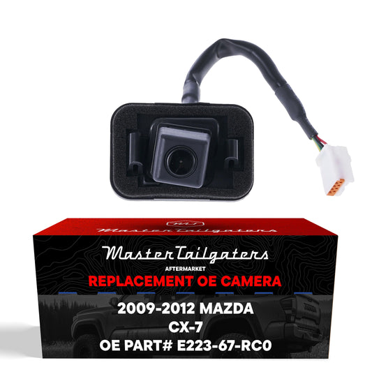 OEM backup camera by Master Tailgaters for Mazda CX-7 2009-2012, OE part E223-67-RC0 on Tampa Home & Garden Store