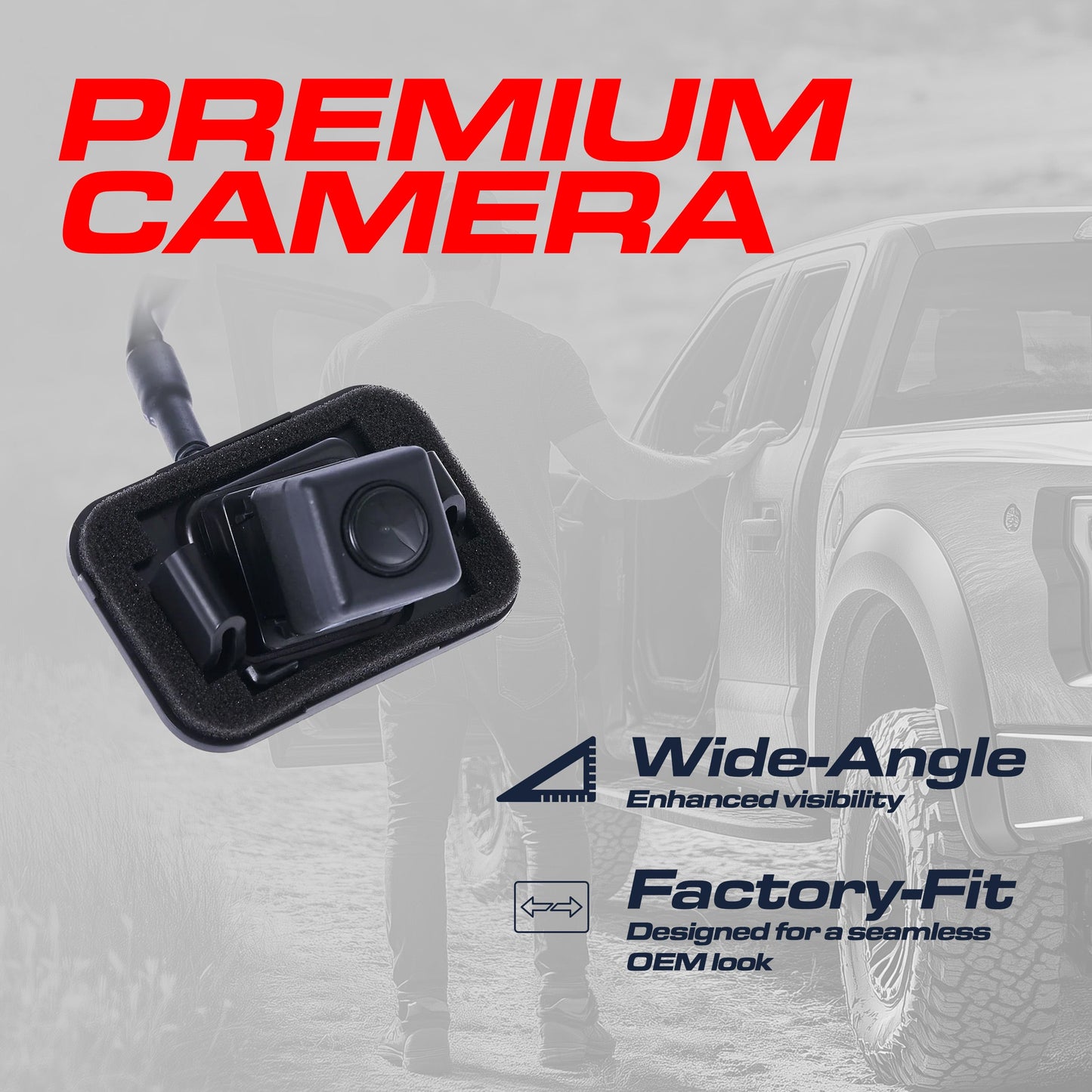 Master Tailgaters Mazda CX-7 OEM backup camera 2009-2012, black housing, wide-angle lens on Tampa Home & Garden Store