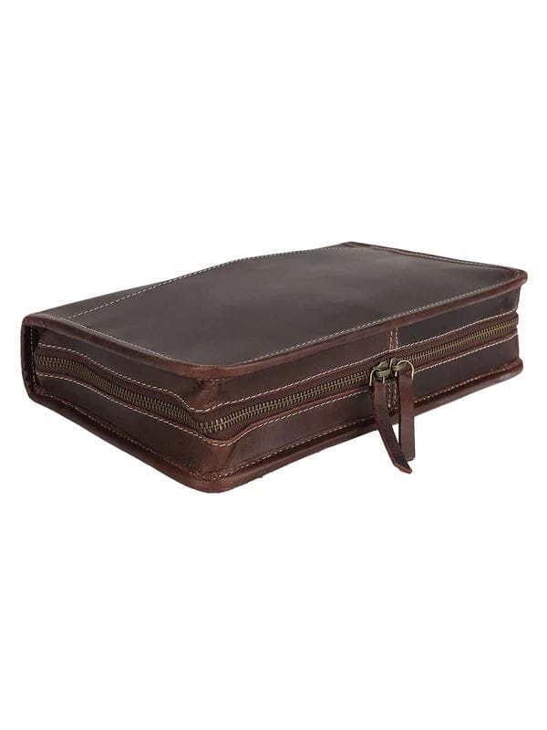 Classic Bible Leather Cover - Choco - Tampa Home & Garden Store