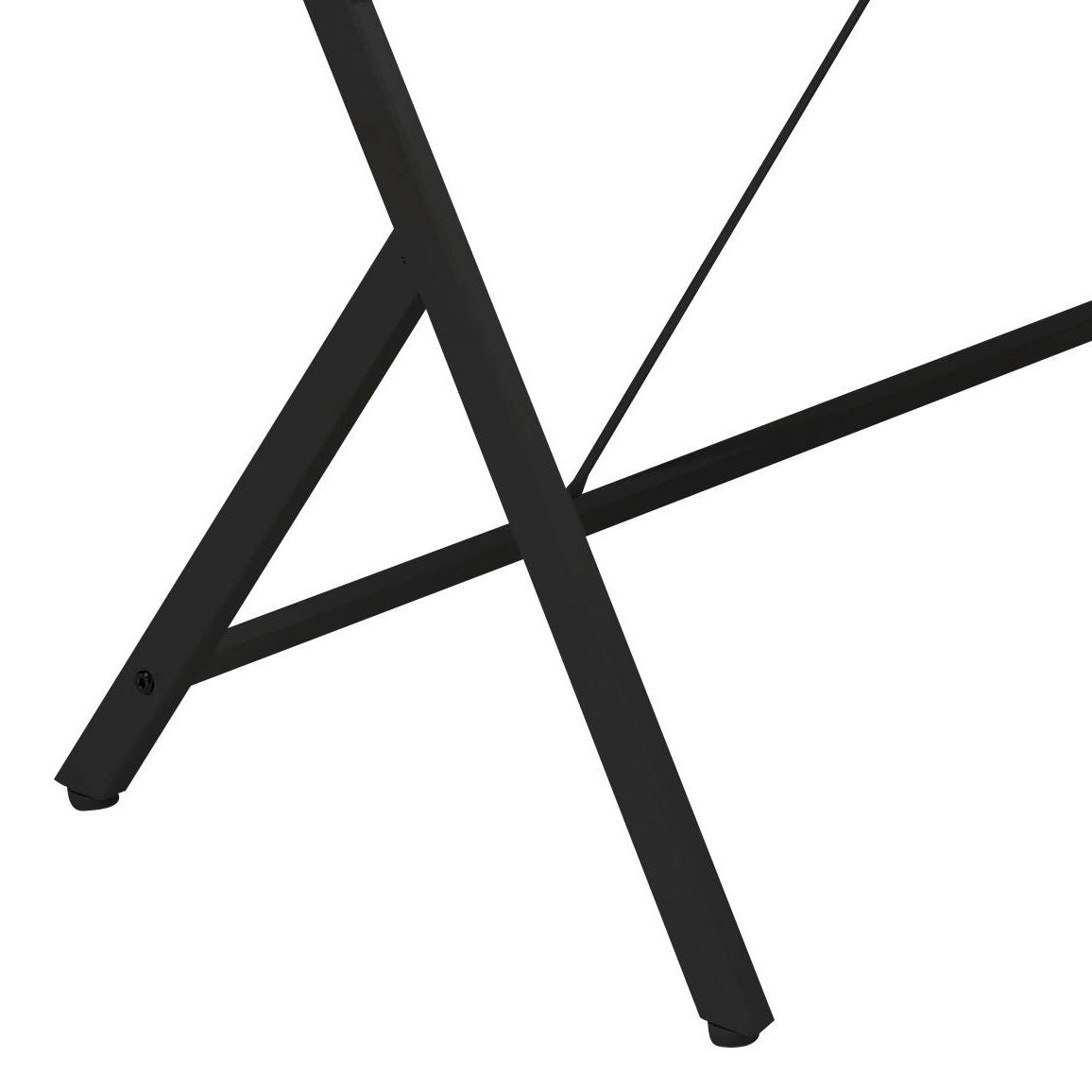 Dazenus black metal corner desk with X-frame legs and foot caps by HouseOfZazla on Tampa Home & Garden Store