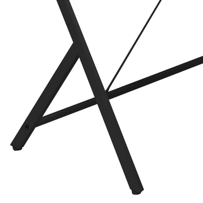 Dazenus black metal corner desk with X-frame legs and foot caps by HouseOfZazla on Tampa Home & Garden Store