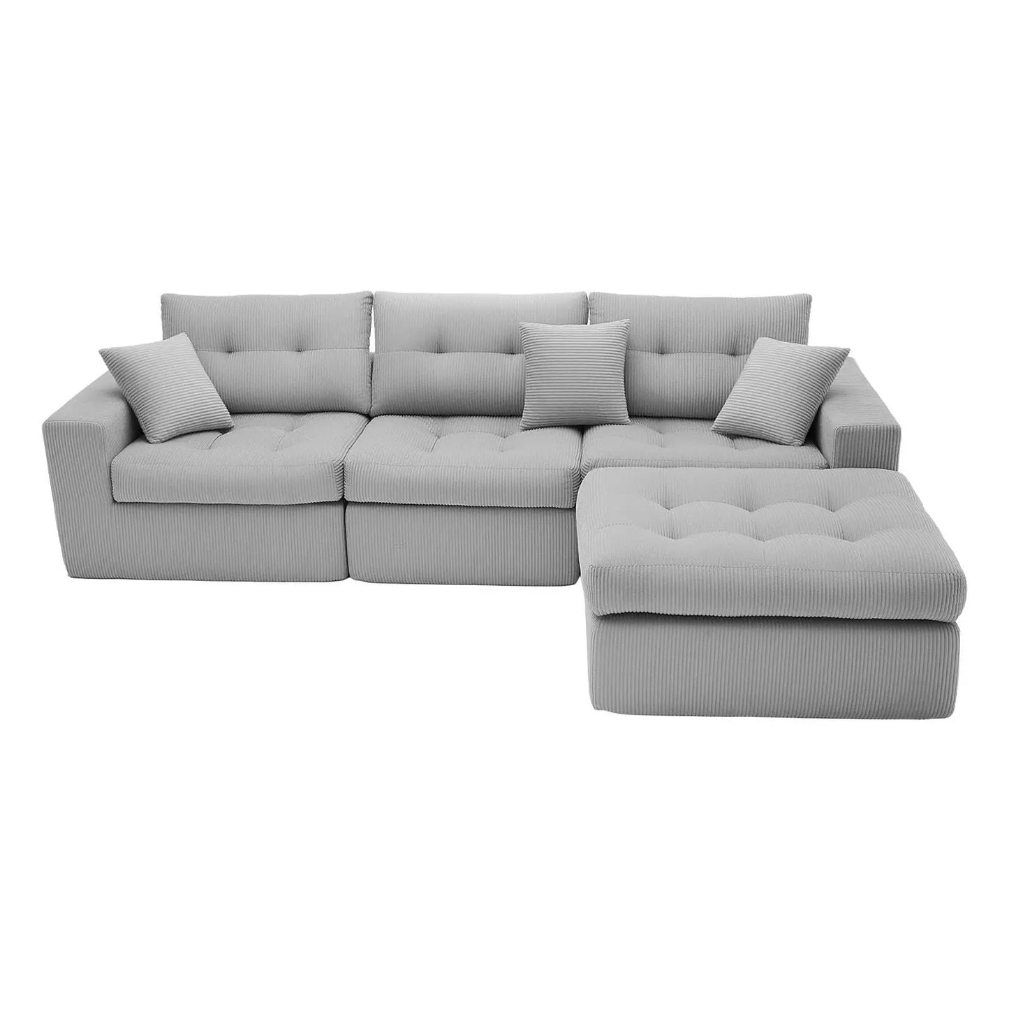 Corner Chaise L-Shaped Sectional Sofa Bed