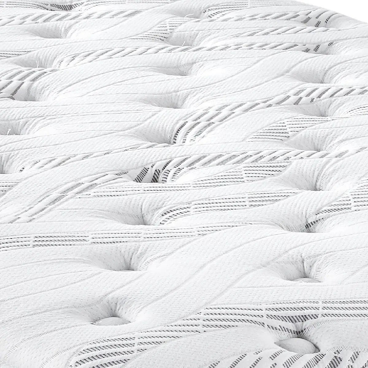 10-inch Quilted Hybrid Mattress white tufted surface on Tampa Home & Garden Store