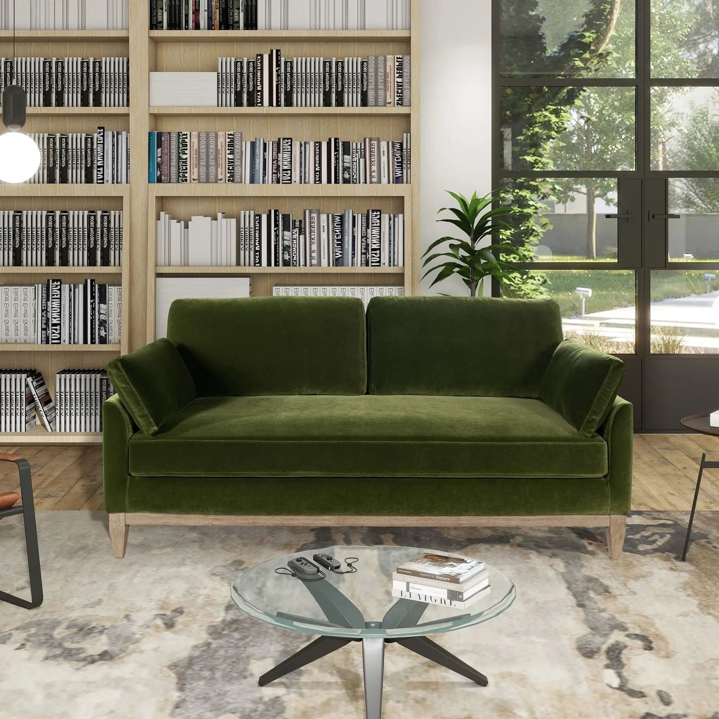 Pasadena Modern Farmhouse Sofa with Rubberwood