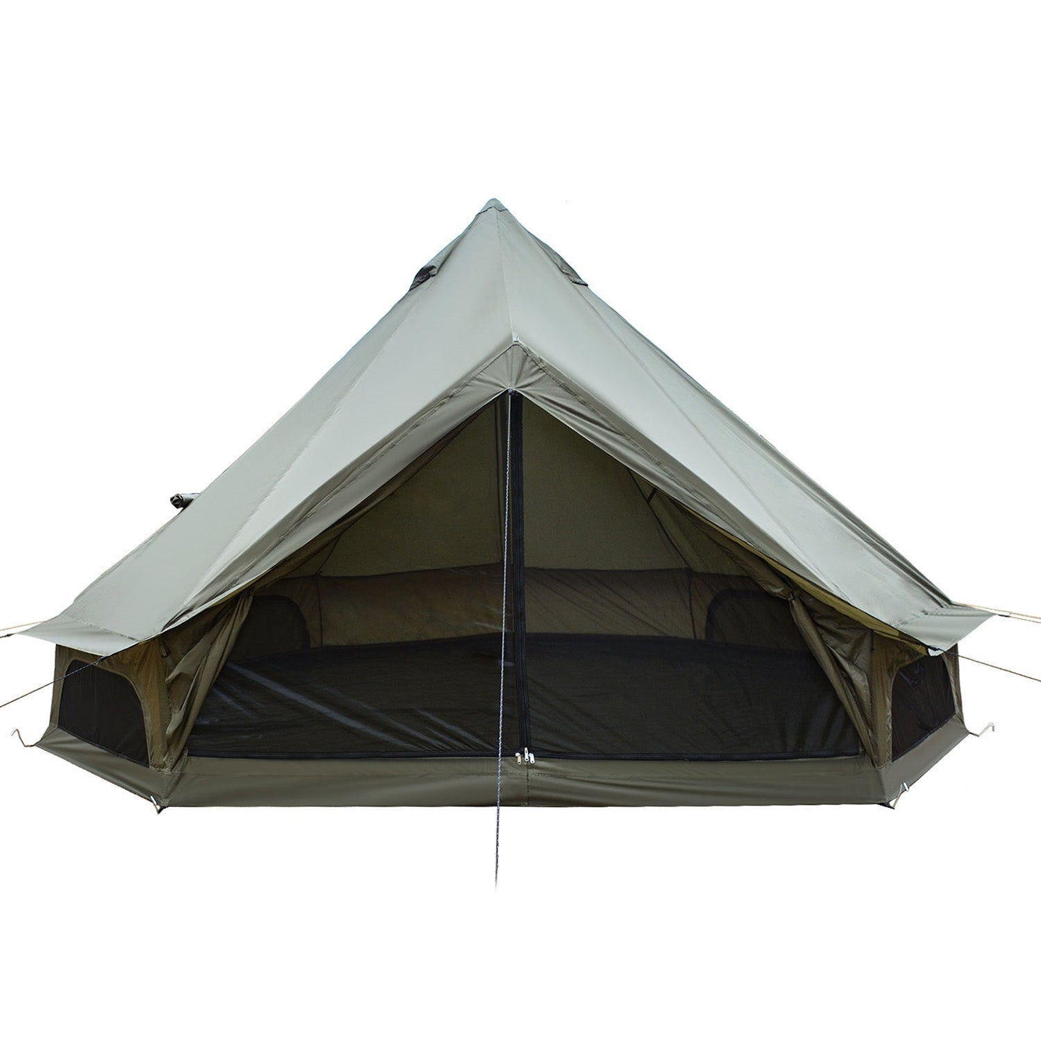 Oxford Bell Tent 13.1 ft family camping tent GemGear olive green with stove jack on Tampa Home & Garden Store