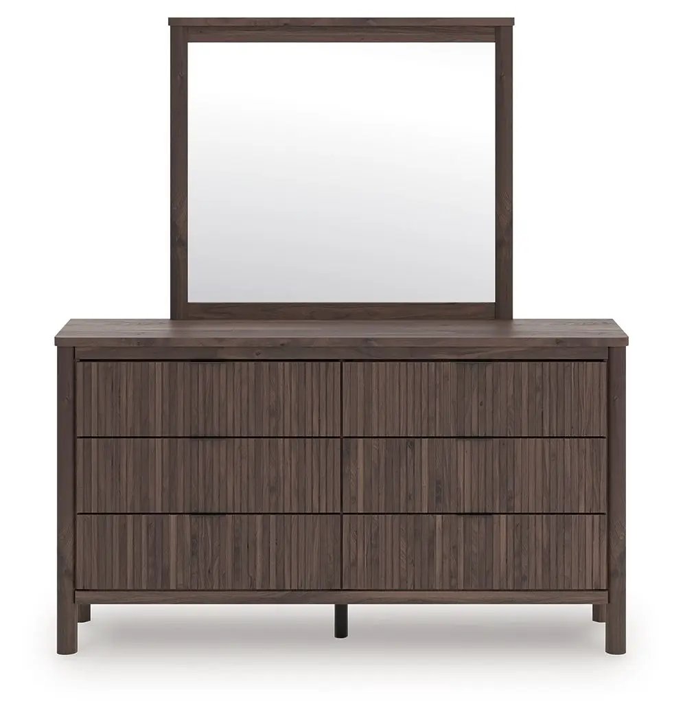 Pamytta Six Drawer Dresser With Reeded Accents