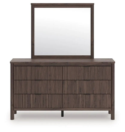 Pamytta Six Drawer Dresser With Reeded Accents