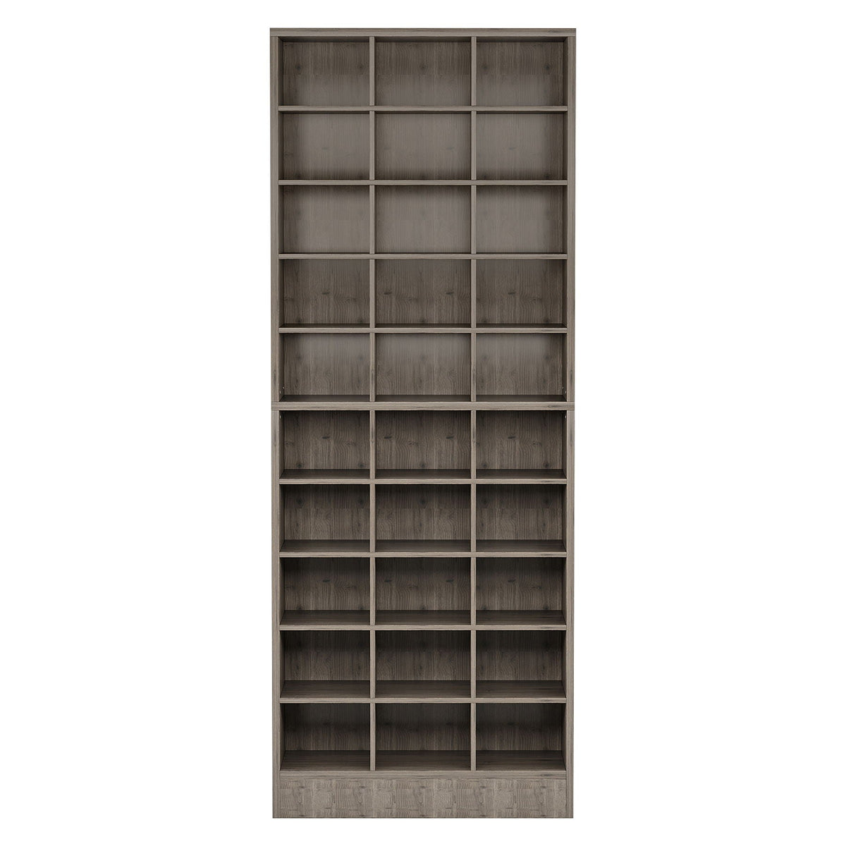10-tier shoe storage cabinet with 30 cubbies in wood finish by HouseOfZazla on Tampa Home & Garden Store