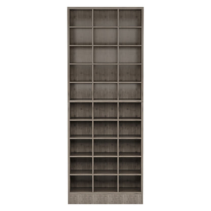 10-tier shoe storage cabinet with 30 cubbies in wood finish by HouseOfZazla on Tampa Home & Garden Store