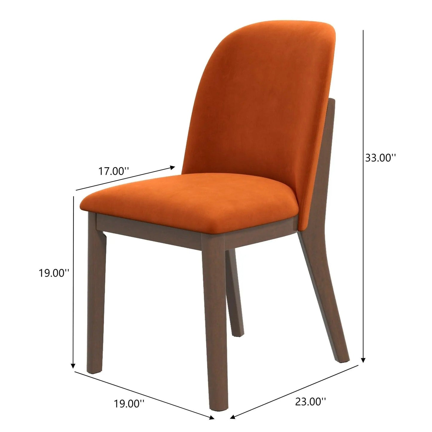 Kaitlyn Mid Century Dining Chairs Set of 2
