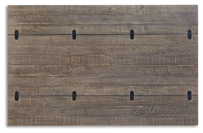Havalance flip top sofa table gray/white wood planks with black hinges Unique Piece Furniture on Tampa Home & Garden Store