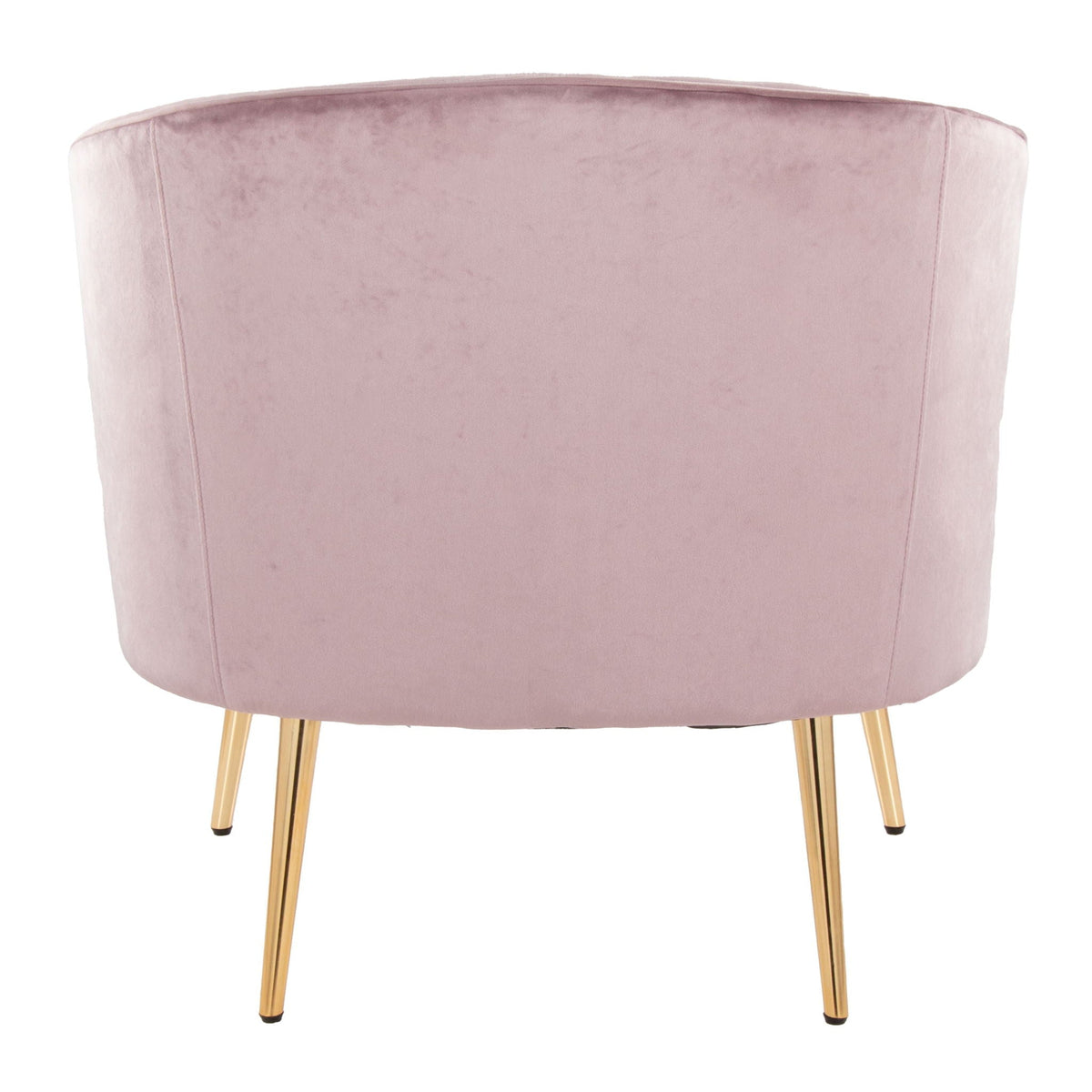Contemporary Glam Accent Chair pink velvet with gold legs HouseOfZazla on Tampa Home & Garden Store