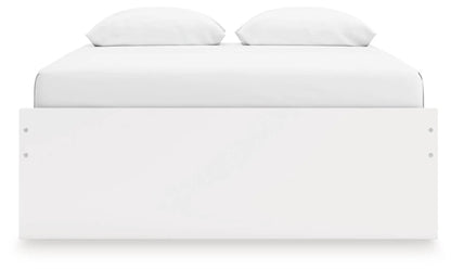 Onita platform bed white with low-profile footboard storage bed by Unique Piece Furniture on Tampa Home & Garden Store