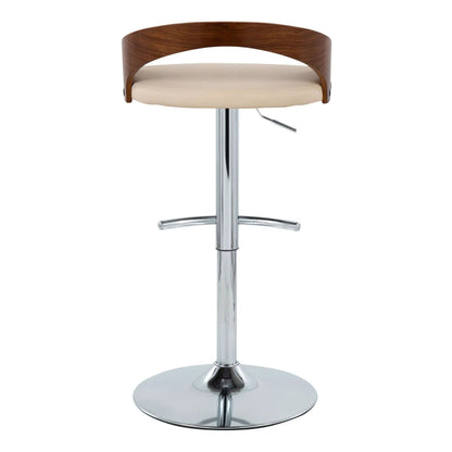Grotto Contemporary Adjustable Barstool Swivel
