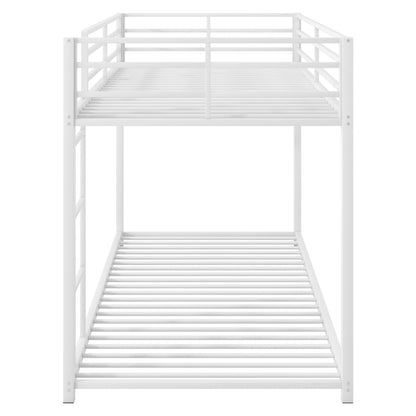 Metal bunk bed with ladder, white finish, HouseOfZazla bunk bed on Tampa Home & Garden Store