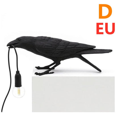 Creative Auspicious Bird Resin Wall Lamp, black wall light by Sell My Stuff on Tampa Home & Garden Store
